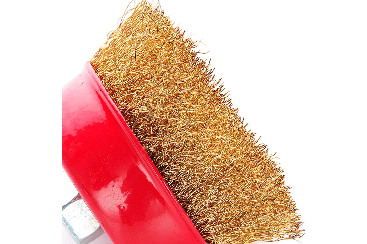 Щетка торцевая Apro - 75 мм x М14 рифленая