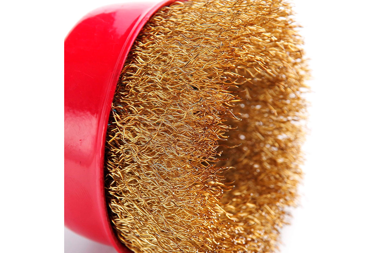 Щетка торцевая Apro - 75 мм x М14 рифленая