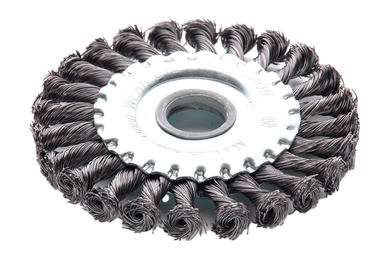 Щетка дисковая Apro - 125 мм x М14 плетеная