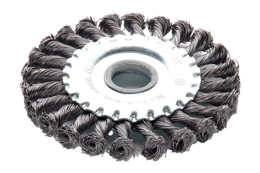 Щетка дисковая Apro - 125 мм x М14 плетеная