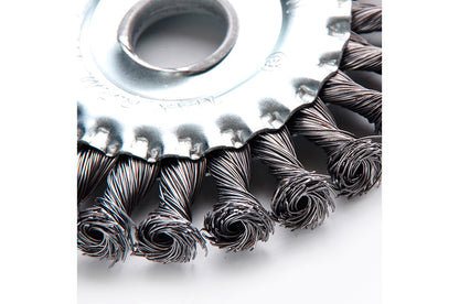 Щетка дисковая Apro - 125 мм x М14 плетеная