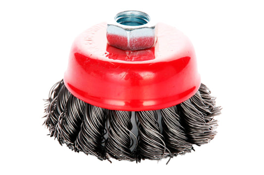 Щетка торцевая Apro - 65 мм x М14 плетеная