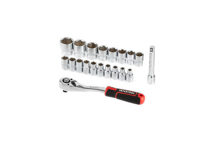 Набор инструмента на планке Intertool - 1/2" x 20 ед. Storm