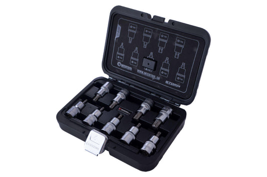 Набор бит TORX Intertool - 1/2" x T20-T60 x 55 мм (9 шт.) Storm