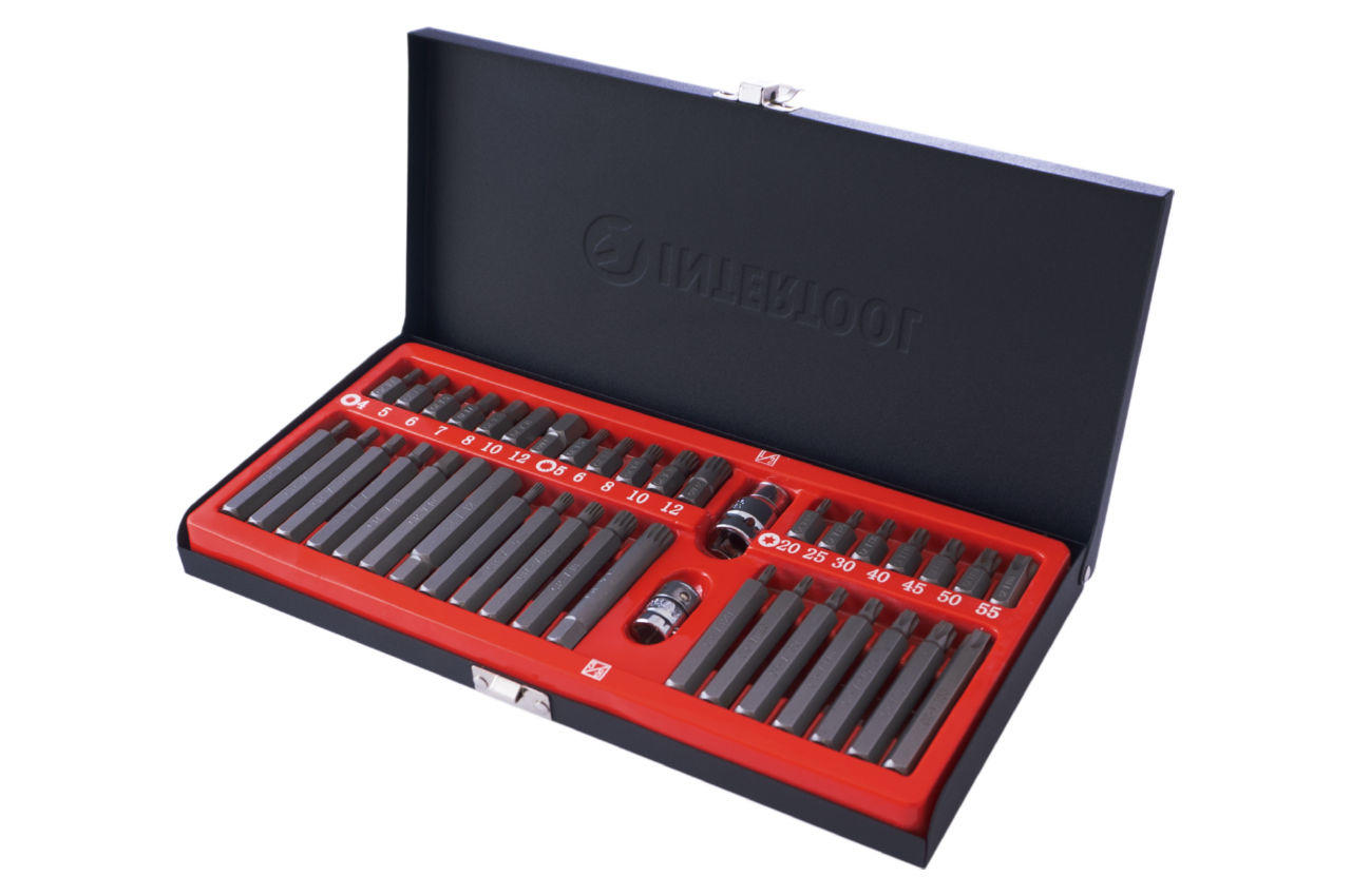 Набор звезд и шестигранников Intertool - 40 ед. CrV Storm