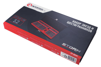 Набор звезд и шестигранников Intertool - 40 ед. S2 Storm