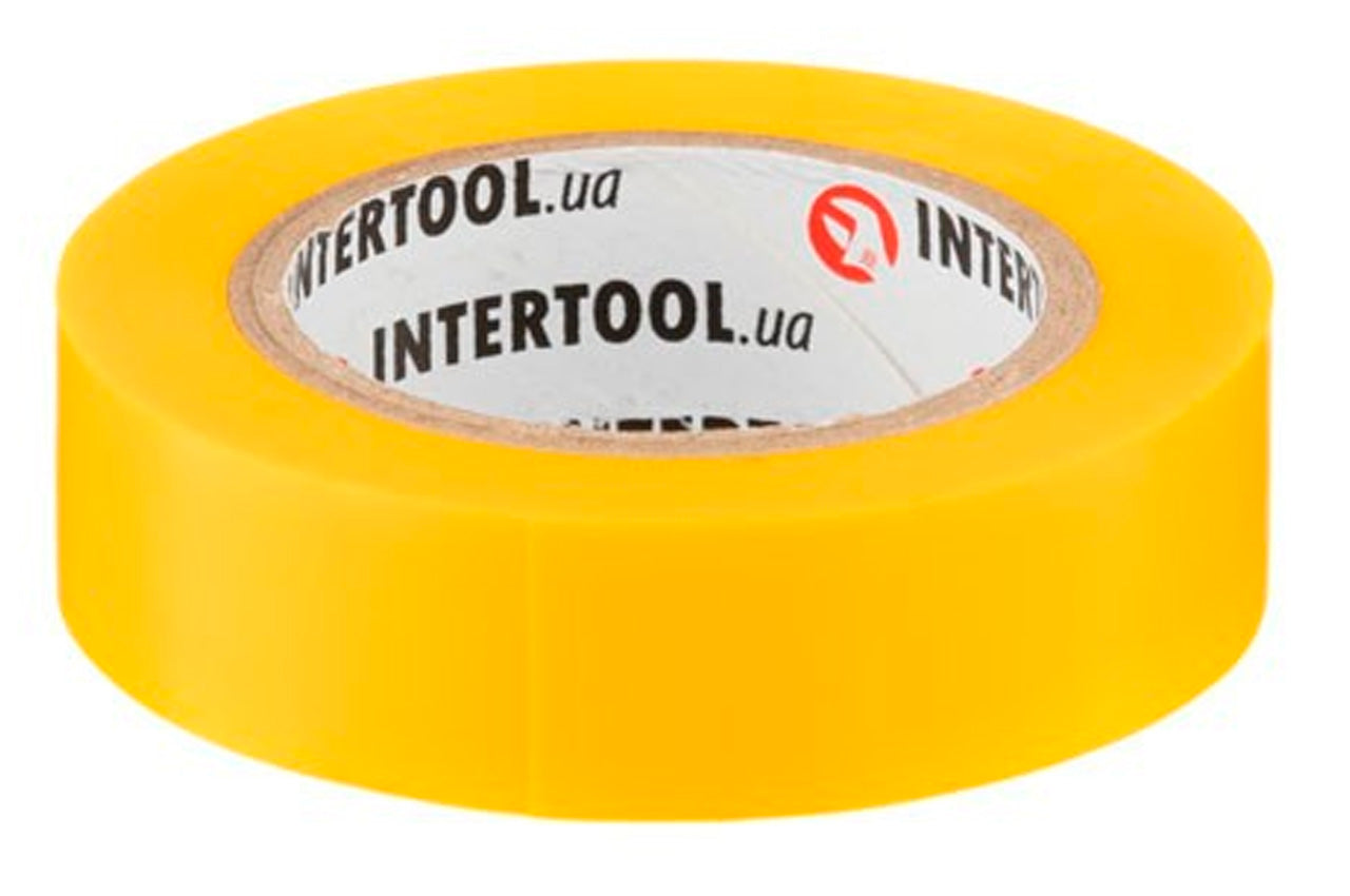 Лента изоляционная Intertool - 10 м x 17 x 0,15 мм желтая