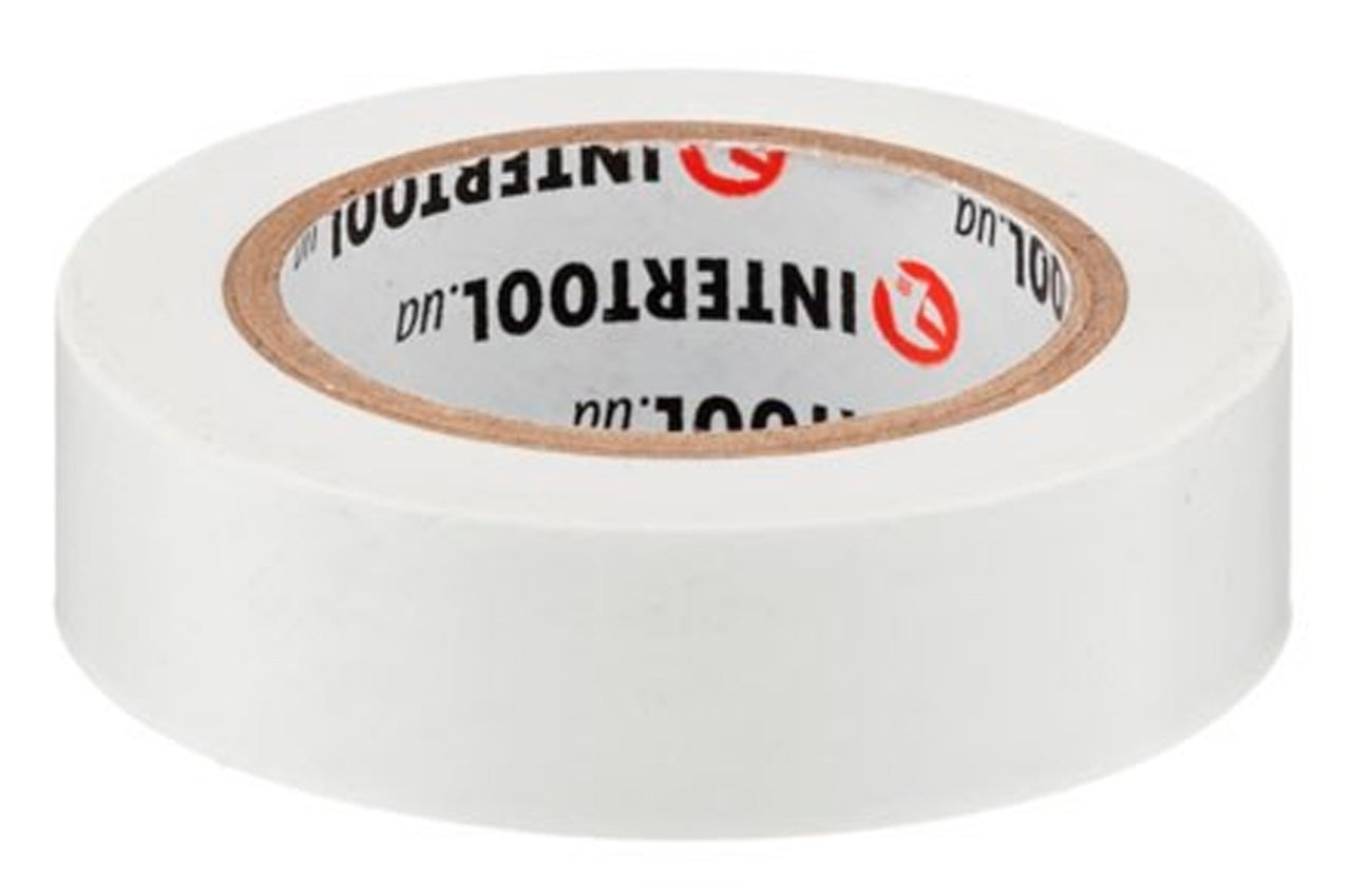 Лента изоляционная Intertool - 10 м x 17 x 0,15 мм белая