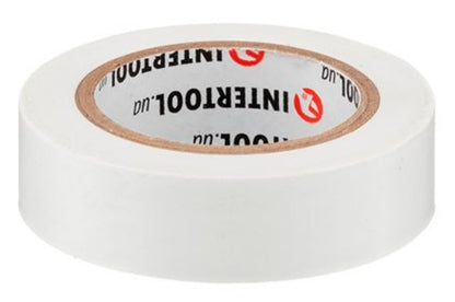 Лента изоляционная Intertool - 10 м x 17 x 0,15 мм белая