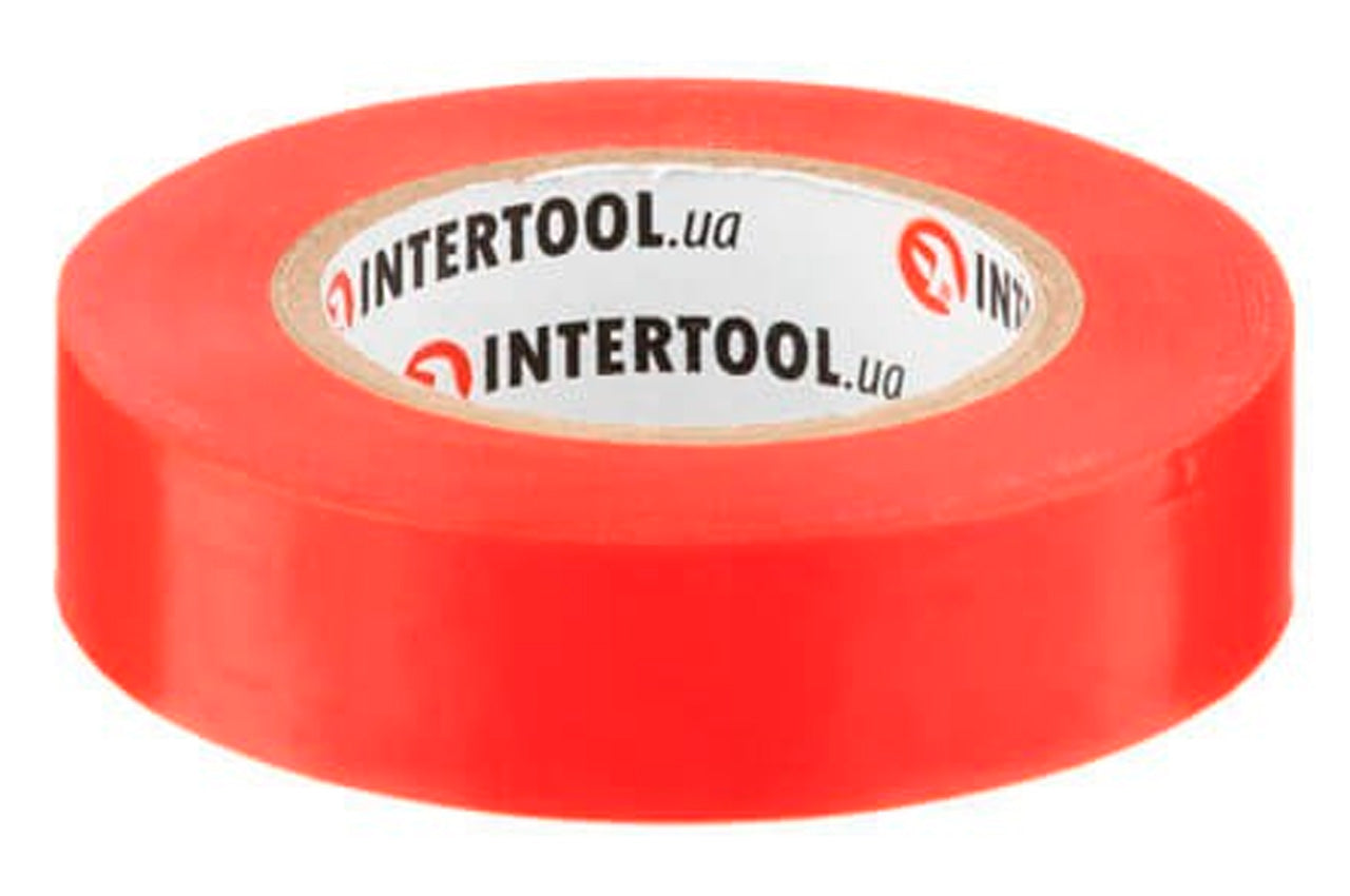Лента изоляционная Intertool - 15 м x 17 x 0,15 мм красная