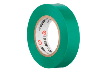Лента изоляционная Intertool - 15 м x 17 x 0,15 мм зеленая