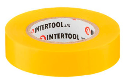 Лента изоляционная Intertool - 15 м x 17 x 0,15 мм желтая