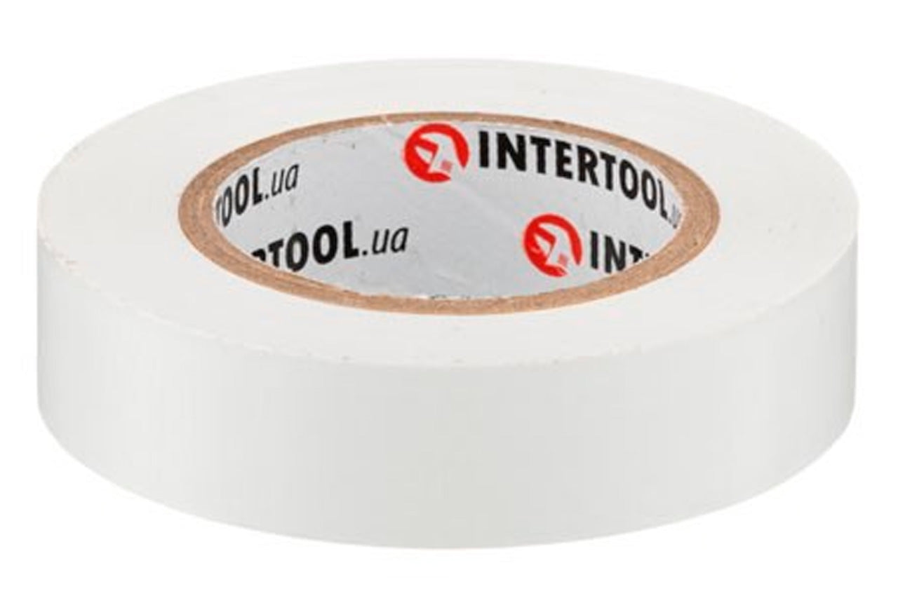 Лента изоляционная Intertool - 15 м x 17 x 0,15 мм белая