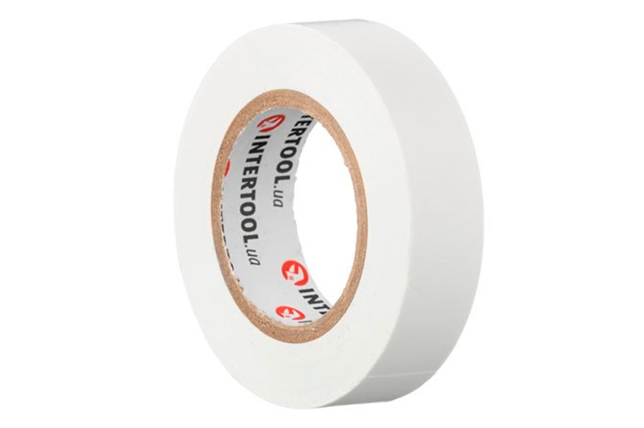 Лента изоляционная Intertool - 15 м x 17 x 0,15 мм белая