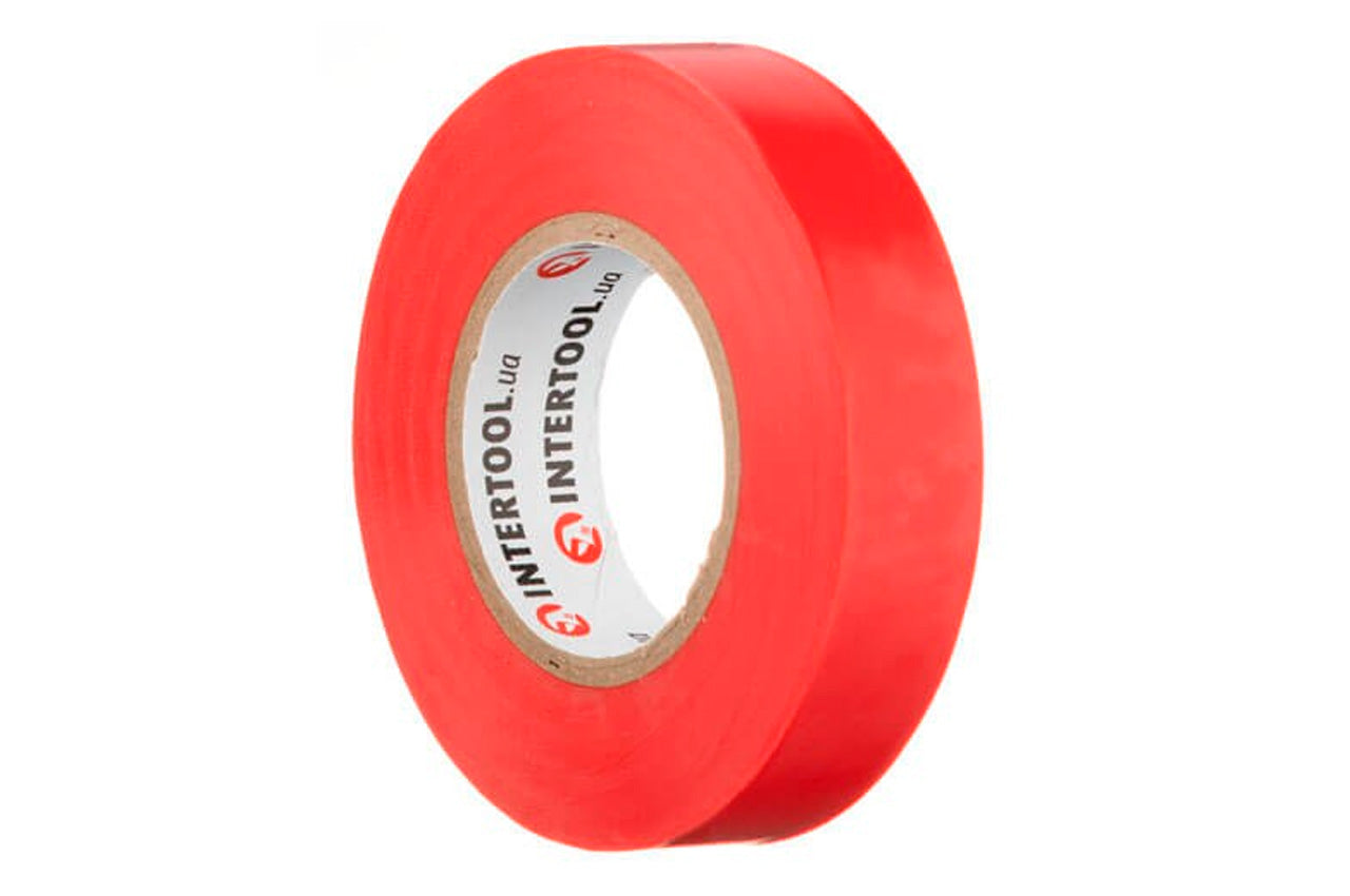 Лента изоляционная Intertool - 20 м x 17 x 0,15 мм красная