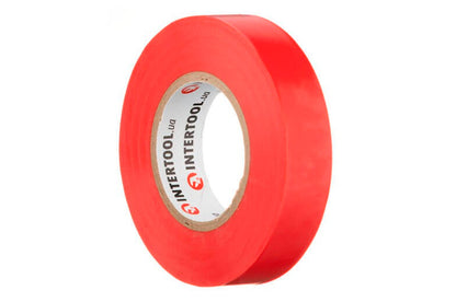 Лента изоляционная Intertool - 20 м x 17 x 0,15 мм красная