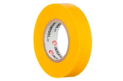 Лента изоляционная Intertool - 20 м x 17 x 0,15 мм желтая