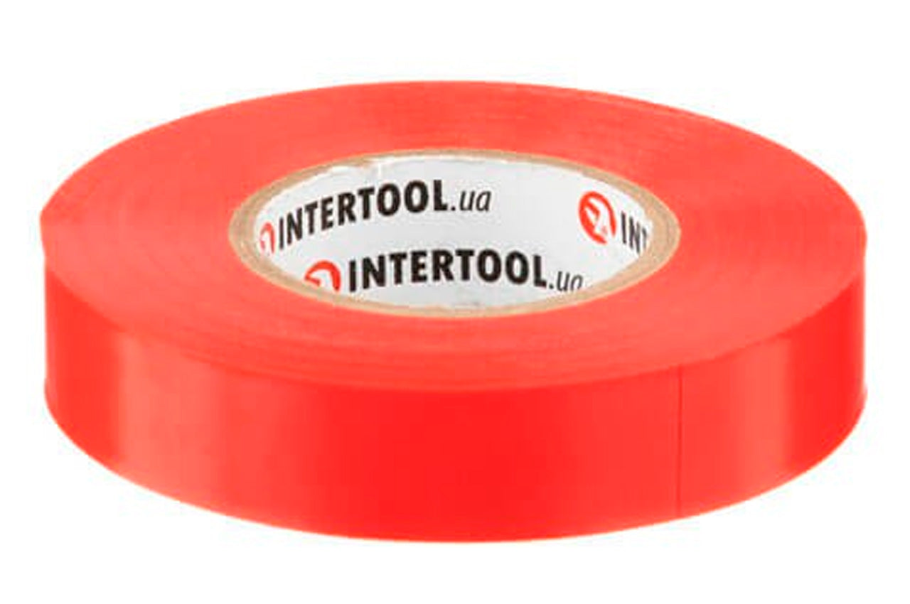 Лента изоляционная Intertool - 25 м x 17 x 0,15 мм красная