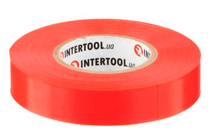 Лента изоляционная Intertool - 25 м x 17 x 0,15 мм красная