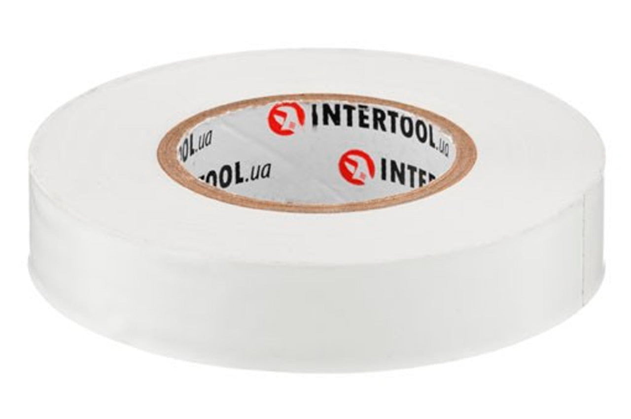 Лента изоляционная Intertool - 25 м x 17 x 0,15 мм белая