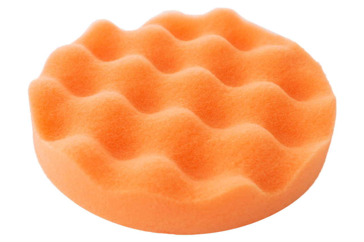 Круг полировальный поролоновый Рамболд - 150 мм на липучке волна