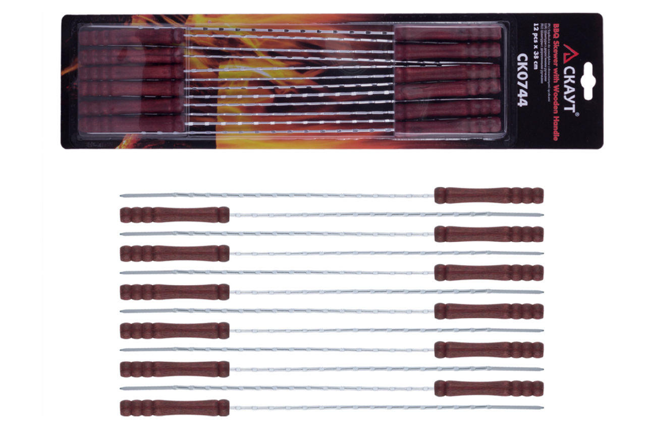 Шампур для гриля Скаут - 380 мм мини (12 шт.)