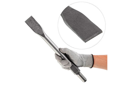 Зубило плоское HEX Intertool - 30 x 410 x 39 мм