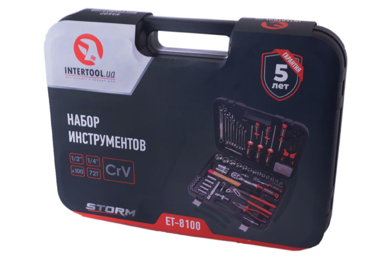 Набор инструмента Intertool - 1/4" x 1/2" 100 ед. Storm