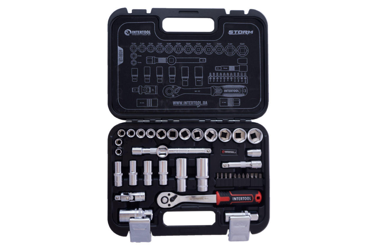 Набор инструмента Intertool - 3/8" 39 ед. Storm