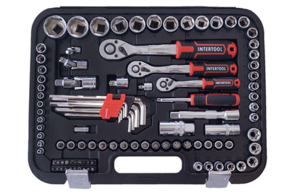 Набор инструмента Intertool - 1/4" x 3/8" x 1/2" 126 ед. Storm