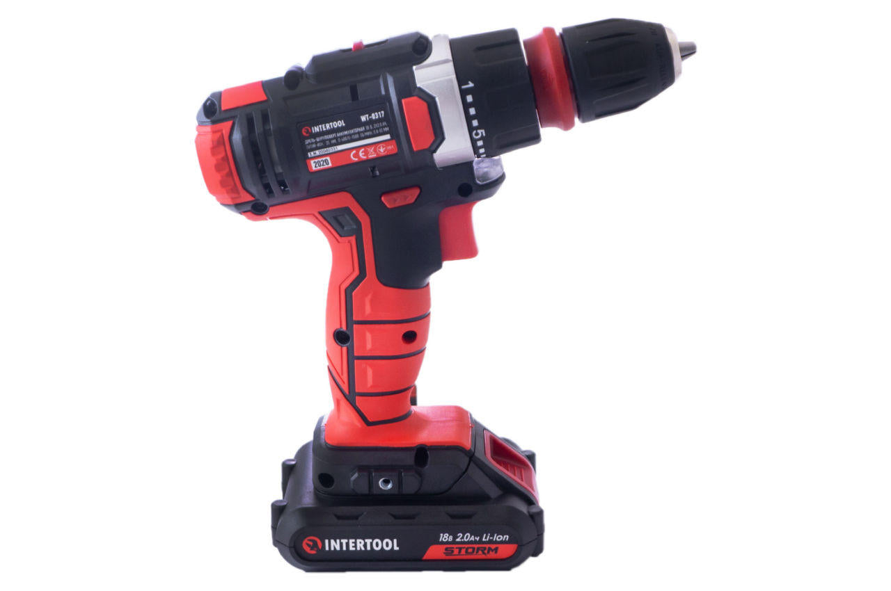 Шуруповерт аккумуляторный Intertool - 18 В Storm