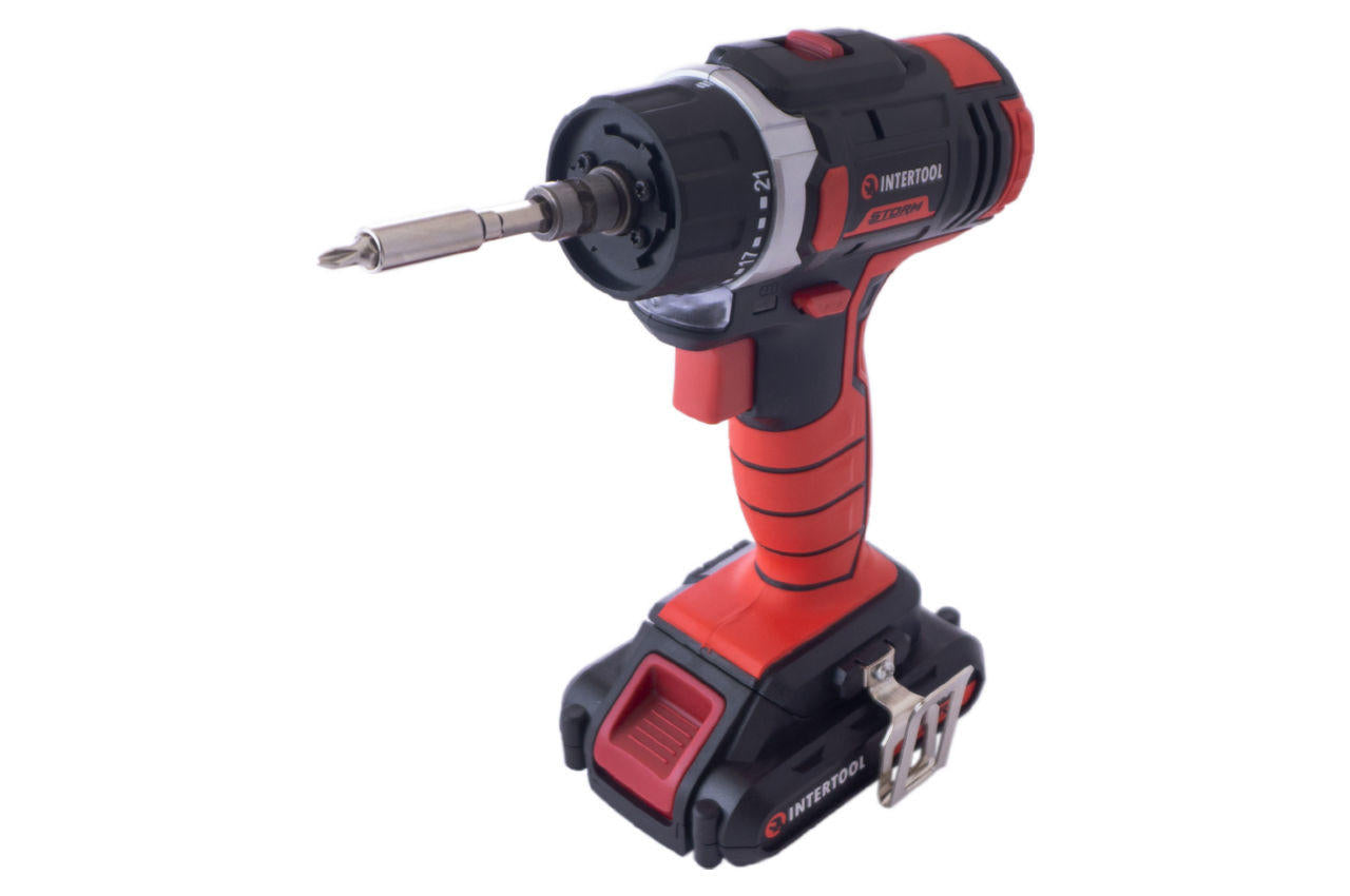 Шуруповерт аккумуляторный Intertool - 18 В Storm