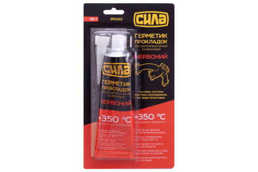 Герметик высокотемпературный Сила - 85г красный