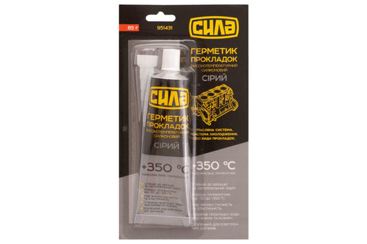 Герметик высокотемпературный Сила - 85г серый