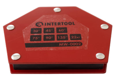 Держатель магнитный для сварки Intertool - 22кг трапеция