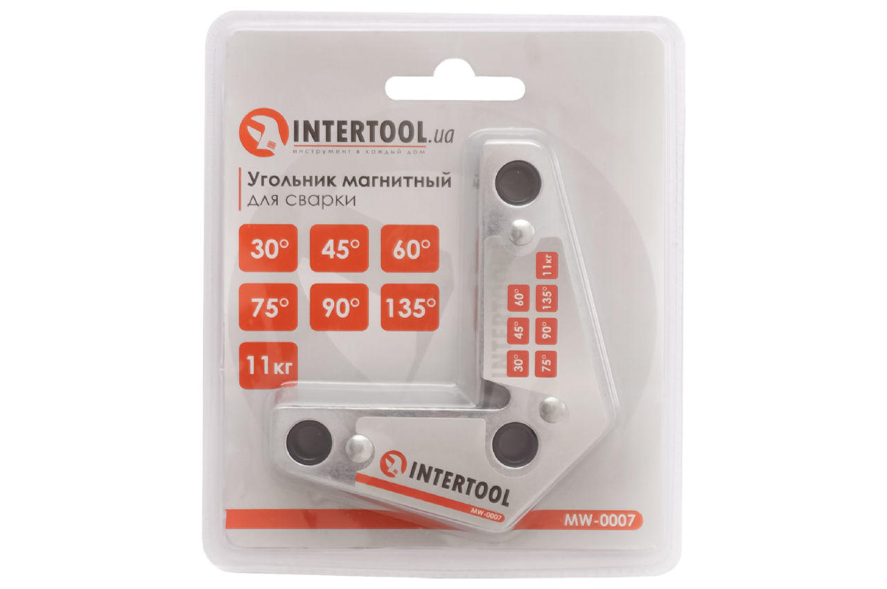 Держатель магнитный для сварки Intertool - 11кг угольник