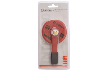 Контакт магнитный для сварки Intertool - 80 мм x 500A