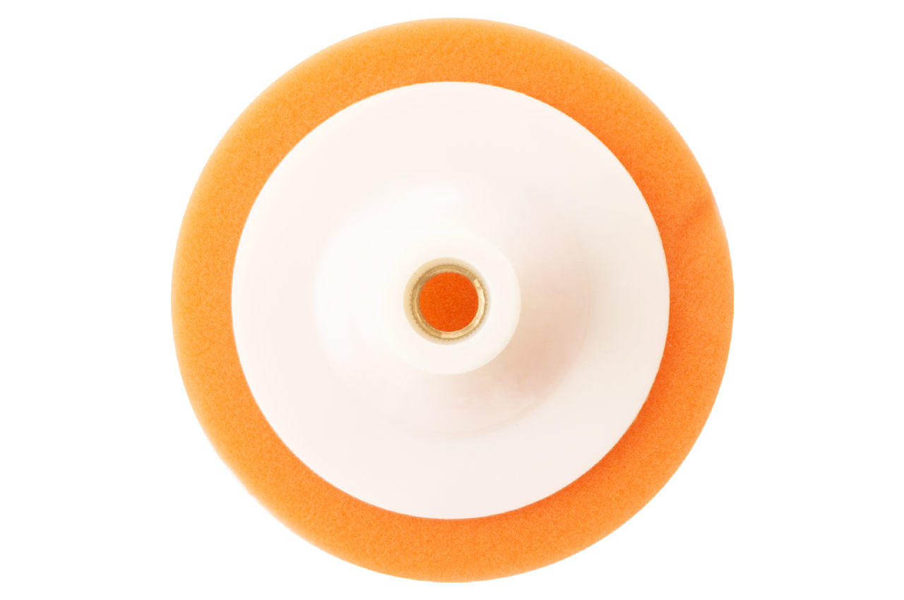 Круг полировальный поролоновый Рамболд - 125 мм x М14 оранжевый мягкий