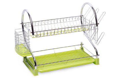 Сушилка для посуды Kamille - 550 x 245 x 380 мм зеленая