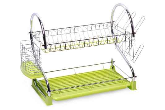 Сушилка для посуды Kamille - 550 x 245 x 380 мм зеленая