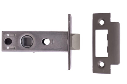 Замок врезной FZB - 37 мм защелка пластик GRAFIT