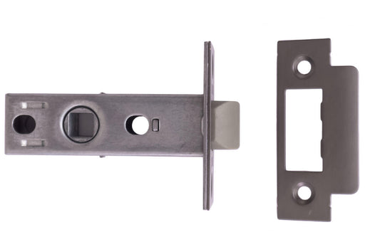 Замок врезной FZB - 37 мм защелка пластик GRAFIT