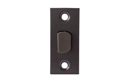 Замок врезной FZB - 37 мм защелка пластик GRAFIT