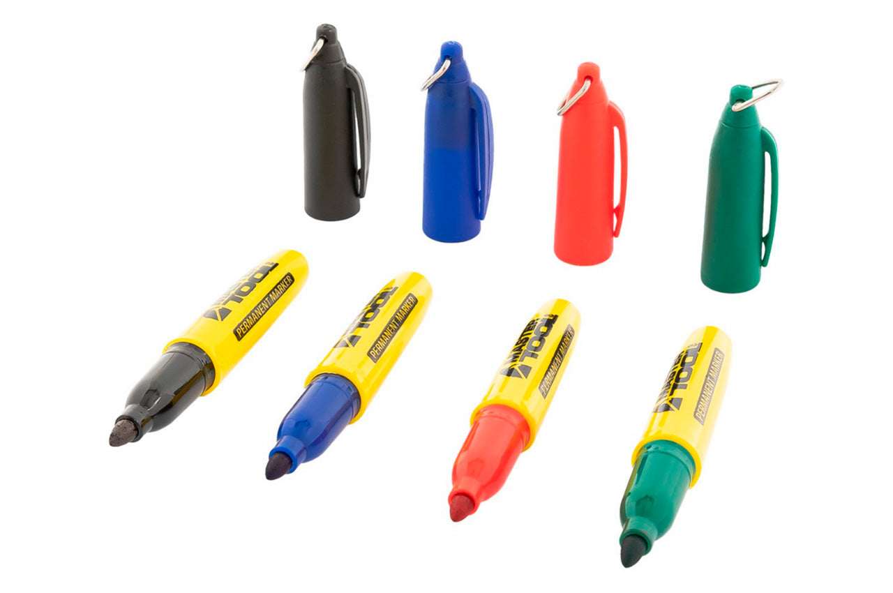 Маркер перманентный Mastertool - ассорти (4 шт.)