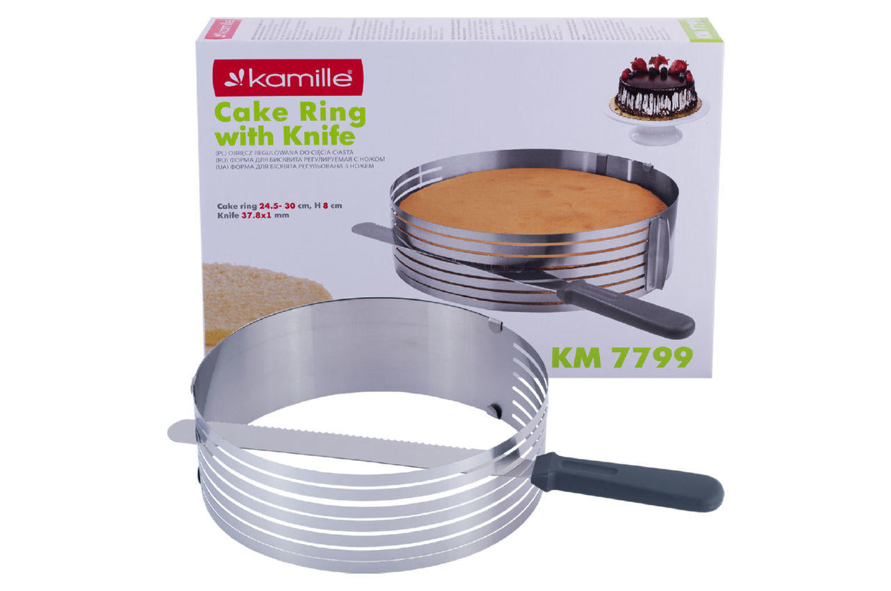 Форма для бисквита Kamille - 245-330 мм с ножом