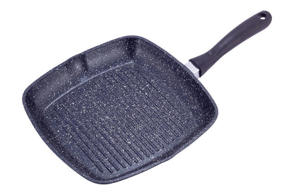 Сковорода-гриль антипригарная Kamille - 280 мм Black Marble