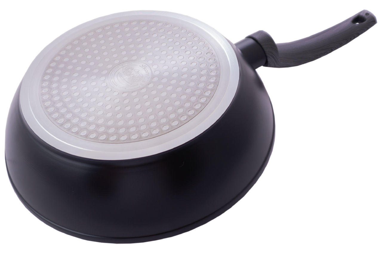 Сковорода антипригарная Kamille - 240 мм Black Marble глубокая