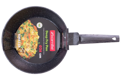 Сковорода антипригарная Kamille - 260 мм Black Marble глубокая