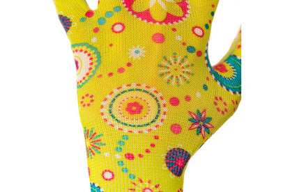 Перчатки Intertool - садовые нитриловые 8" (желтая)