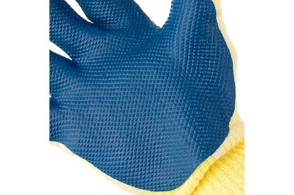 Перчатки Intertool - стекольщика латексная 10" (синяя)